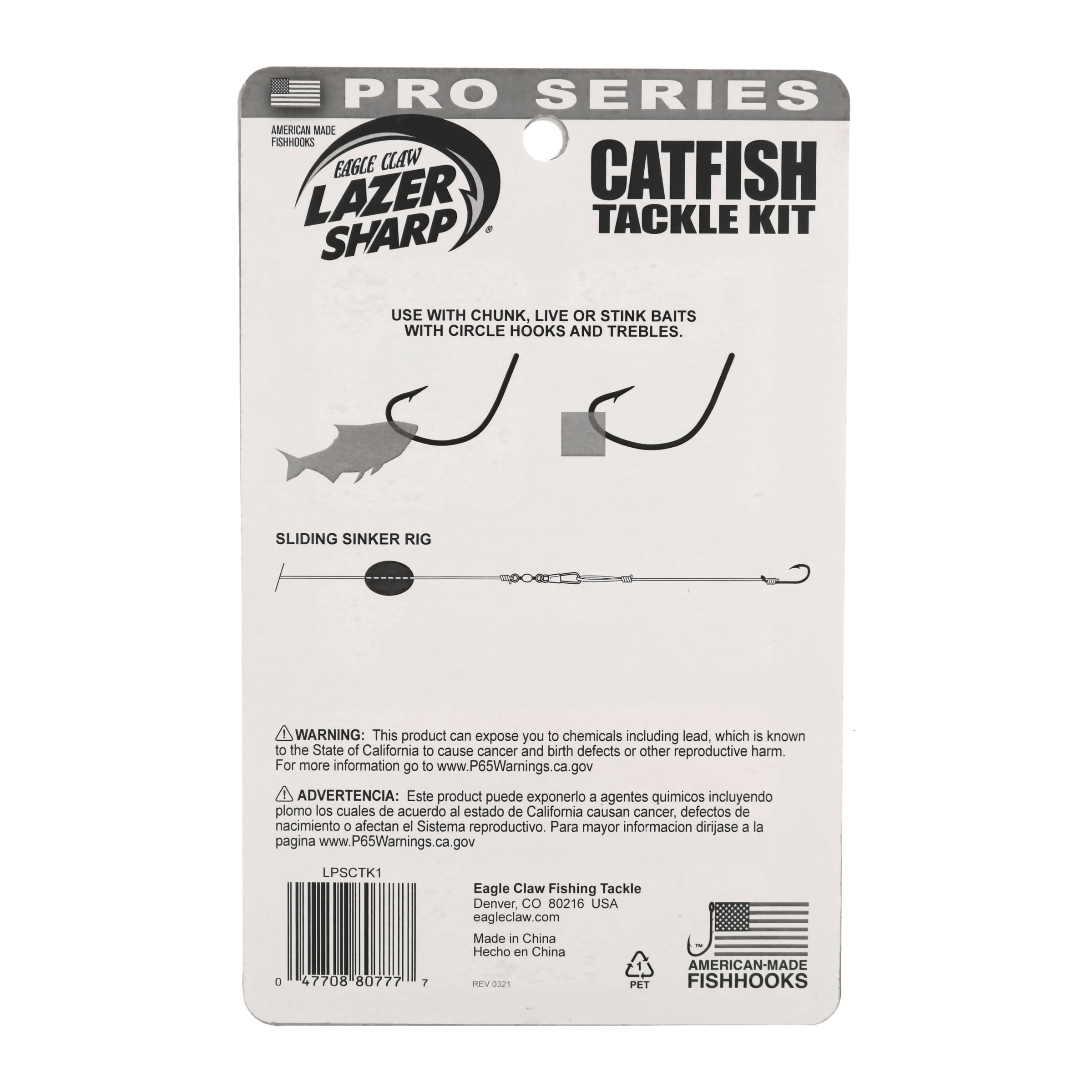 Lazer Sharp 32 Piece Pro Series Catfish Fishing Terminal Tackle Kit 