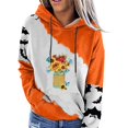 thumbnail image 1 of Blusa de manga larga suelta con estampado de Acción de Gracias de Halloween para mujer, Tops informales, sudaderas con capucha Fridja bvmnju5676, 1 of 5