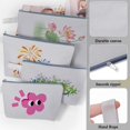 thumbnail image 2 of Bolsa de maquillaje de lona Sinzip 10 piezas con correa gris 31 x 19 x 7 cm, 2 of 7