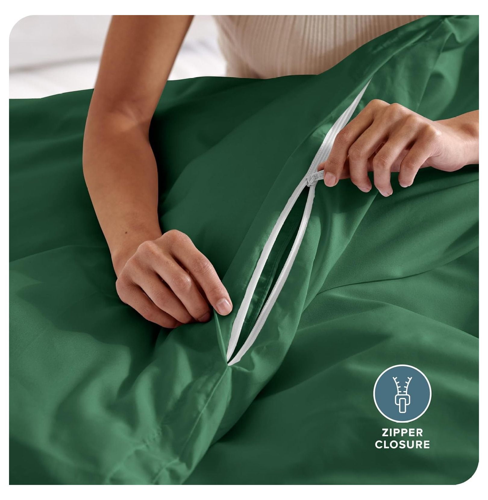 Bedding Duvet Cover Full Size - Premium 1800 Super Soft Collection - Lightweight, Cooling - Soft Breathable Bedding Duvet Cover (Full, Forest Green)