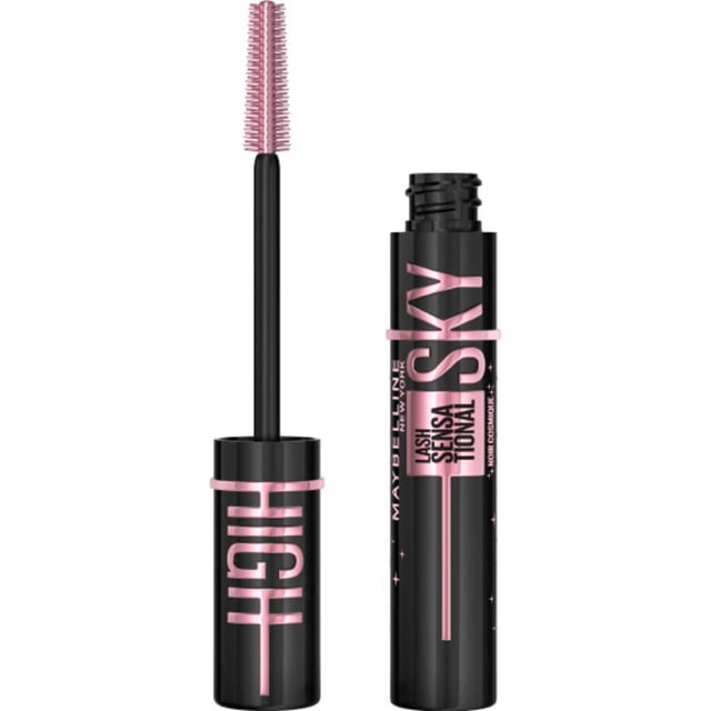 Maybelline New York Lash Sensational Sky High Tinted Primer Mascara, Serum-Infused, With Ceramide & Vitamin B5, cosmic black ,7.1 ml