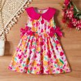 thumbnail image 5 of Rhuody Girls' Dresses Sleeveless Bowknot Casual Floral Dress Dance Party Dresses Classic Clothing, 5 of 8