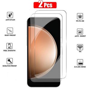 Tempered Glass for Samsung Galaxy S23 FE Anti-Scratch Case Friendly Screen Protector [Pack of 2]