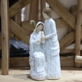 thumbnail image 2 of Estatuas de la Sagrada Familia Escultura abstracta de resina blanca, 2 of 2