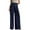 Navy, variant on Wiicoznt Wide Leg Pants for Women High Waist Solid Color Palazzo Women's Pants with Pockets Casual Loose Dress Pants for Holiday