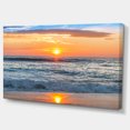 thumbnail image 2 of Beautiful Sunrise over the Horizon. - Modern Beach Canvas Art Print, 2 of 3