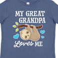 thumbnail image 4 of Inktastic My Great Grandpa Loves Me with Sloth and Hearts Boys or Girls Toddler T-Shirt, 4 of 5