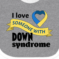 thumbnail image 4 of Inktastic I Love Someone with Down Syndrome Boys or Girls Baby Bib, 4 of 4