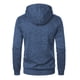 thumbnail image 4 of Ceisia Men's Slim Hooded Full-Zip Color-Accent Heathered Polyester Hooded Jacket Gift, 4 of 6