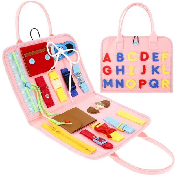 Tablero Ocupado Para Niños Pequeños, Tablero Sensorial, Juguetes Para Niños Pequeños, Tablero De Actividades Montessori, Juguetes Sensoriales, Tablero De Fieltro, Juguetes Preescolares, Tablero De Apr Muyoka Hogar