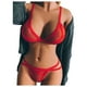 thumbnail image 3 of ICHUANYI Clearance Women Sexy Lingerie Corset Solid Mesh Underwire Sleepwear Underwear Set(Red, XL) Ichuanyi Ichuanyi, 3 of 9