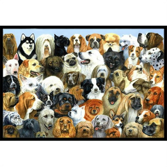 Fifty One Dogs Indoor or Outdoor Mat, 24 x 36