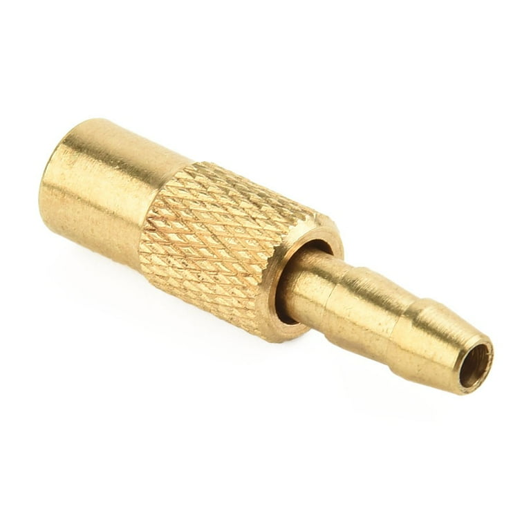 1X 6mm Hose Brass Car Truck Airline Tyre Inflator Valve Connector