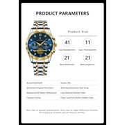 Poedagar Luxury Man Wristwatch Waterproof Luminous Chronograph Watch Stainless Steel Quartz Watches