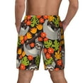 thumbnail image 2 of Lsque Mens Swim Trunks Sloth on the Branch Pattern - Bathing Suit Compression Liner - Beach Swim Shorts Swimwear - (S-3XL) - Stretch Quick Dry -Small, 2 of 9