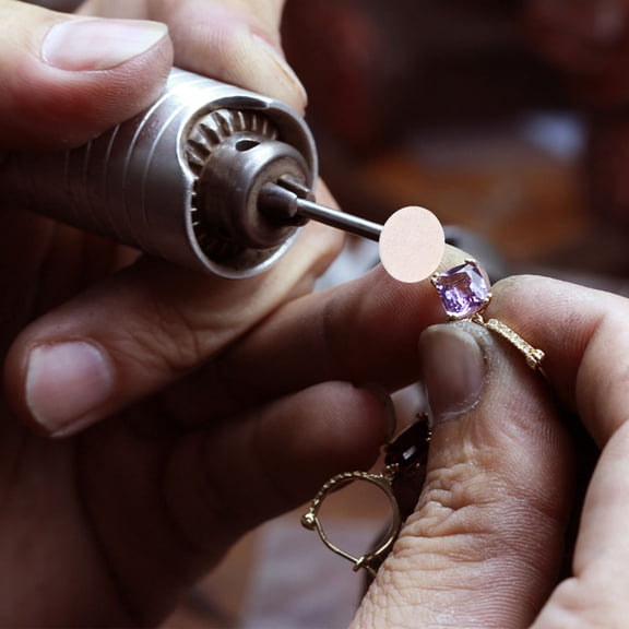 WASHWEPE 129Pack Abrasive Buffing Wheels Felt Polishing Disc for Metal Surface 1In