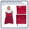 Granny Jo Lightweight Wheelchair Blanket Warm Fleece with Lap Pocket