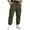 Army Green, variant on Xzbqbs Cargo Pants for Men Straight Stretch Lightweight Work Pants Drawstring Elastic Waist Quick Dry Cuffed Pants for Hiking Travel