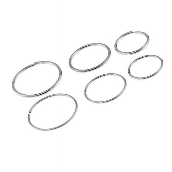 Gold Or Surgical Nose Ring Cartilage Hoop 3 20G and 3 22G Set of 6