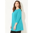 thumbnail image 3 of Catherines Women's Plus Size Suprema Boatneck Tunic Top, 3 of 5