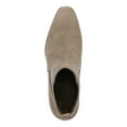 thumbnail image 3 of ANNE KLEIN Womens Beige Side Gores Cushioned Parson Chelsea Square Toe Block Heel Leather Booties 7, 3 of 4