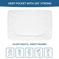 thumbnail image 3 of Moonsea Queen Size Mattress Protector Waterproof,Mattress Cover Protector, Smooth Top Mattress Protector for Kids, Breathable Skin Friendly and Noiseless Fitted Sheet Queen Size,Polyester, 3 of 7