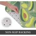 thumbnail image 3 of Front Door Mat Avocado Bedroom Entryway Rug Non-Slip Washable Indoor Carpet Doormat Decorative Low Profile Area Rug for Home Living Room Bedroom Laundry Floor Decor, 24 x 16 Inch, 3 of 7