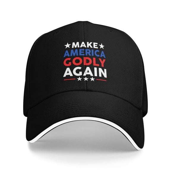 Make America Godly Again Logo Unisex Sandwich Cap Classic Baseball Capunisex Adjustable Casquette Dad Hat