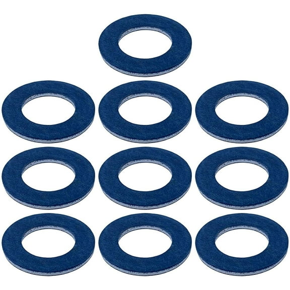 Set of 10 Oil Drain Sump Plug Washers Gasket Hole For Toyota OE90430-12031