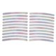 thumbnail image 1 of 20 Pcs Pegatina para Llanta en Forma de Arco, Cintas Decorativas para Llanta de Coche para llantas de 14"-22" Color Variado PET, 1 of 1