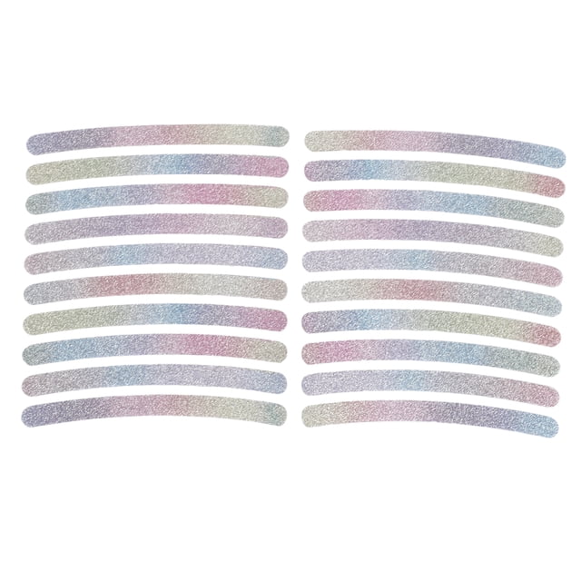 20 Pcs Pegatina para Llanta en Forma de Arco, Cintas Decorativas para Llanta de Coche para llantas de 14"-22" Color Variado PET