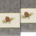 thumbnail image 3 of Linum Home Textiles 2-Pieces Nature Turkish Cotton Hand Towel Set, 16" x 30", Gray, 3 of 3