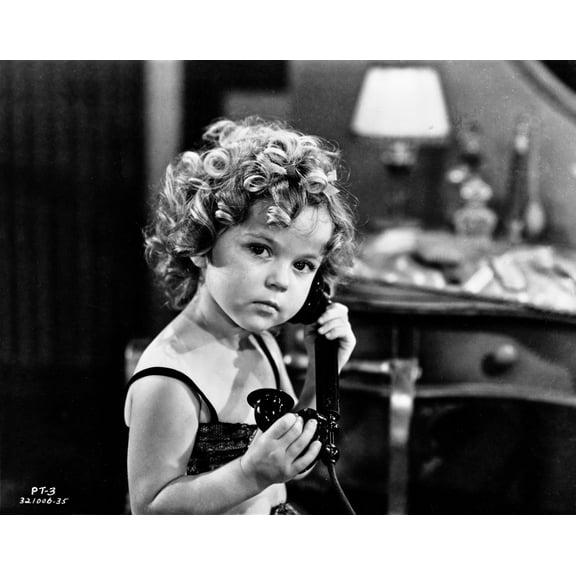 Shirley Temple On the Phone Classic Portrait Photo Print (24 x 30)