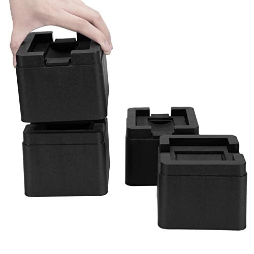Elevadores de cama de servicio pesado de 3 pulgadas BTSD 3 pulgadas se ajustan a todas las ruedas de muebles, sofá, mesa y sofá 4 paquete BTSD-home Ver descripción