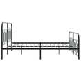 thumbnail image 5 of vidaXL Metal Bed Frame without Mattress with Footboard Black 76"x79.9", 5 of 7