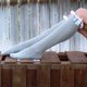 thumbnail image 4 of Guardurnaity Calcetines de punto Mujer con cordones Zapatillas deportivas transpirables huecas Botas hasta la rodilla Medias, 4 of 6