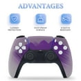 thumbnail image 4 of Skin Sticker for PS5 Slim Standard PS5 Pro Disc Digital Edition Console and Controllers Decals for Playstation 5 (Dark Purple Gradient,PS5 Slim Disc Edition), 4 of 5