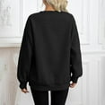 thumbnail image 4 of ManxiVoo Women's Crewneck Sweatshirt Long Sleeve Loose Fit Casual Pullover Top Spring Fall Essentials XXL Size Black, 4 of 6