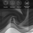 thumbnail image 6 of Cloth Napkins Set of 8 - 20x20 Inches, Ombre Waves Washable Reusable Table Napkins, Abstract Art Gradient Black Modern Soft & Absortbent Dining Napkin for Party Wedding Hotel Restaurant, 6 of 8