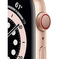 thumbnail image 3 of Restored Apple Watch Series 6 (GPS, 44 mm) Gold Aluminum Case with Pink Sport Band Bundle 5 Bonus Bands, Charging Stand, Screen Protector, & 2 amp charger (Refurbished), 3 of 13