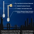 thumbnail image 2 of Gem Stone King 14K Yellow Gold White Moissanite and White Lab Grown Diamond Dangle Earrings for Women | 1.36 Cttw | Gemstone Birthstone | Marquise 8X4MM, 2 of 6