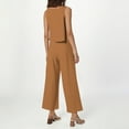 thumbnail image 3 of Stylish Women's Trousers Suit for Every Occasion - Versatile and Comfortable Long Pants Set for Work Parties and Casual Outings - Elegant Design for a Look, 3 of 5