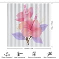 thumbnail image 2 of 4 Piece Bathroom Shower Curtain Sets Pink Hibiscus Bathroom Sets with Shower Curtain And Rugs 4 Piece Paradise Wilderness Nature Farmhouse Bathroom Shower Set for Bathroom Decor Set 72inch X 72inch, 2 of 8