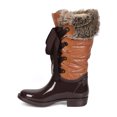 thumbnail image 4 of New Women Bumper Rahel-09 Mixed Media Fur Cuff Quilted Lace Up Boot Size, 4 of 5