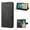 Black, variant on TECH CIRCLE Embossed Butterfly Case for 2022 iPhone 14 Pro (6.1") - Foldable Stand Lightweight Flip Cute Case (Brown)