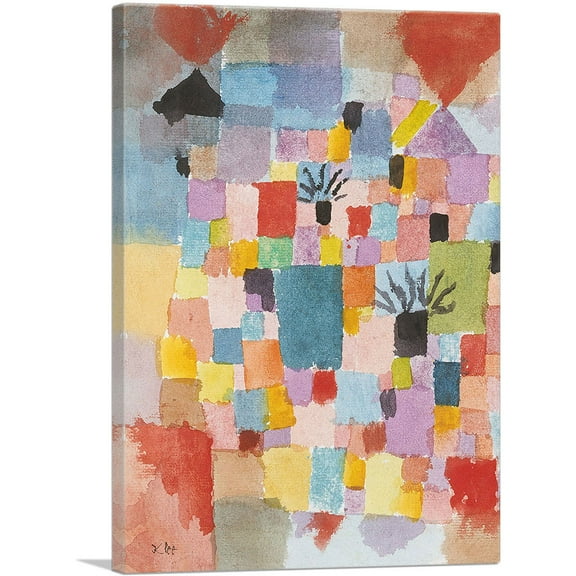 ARTCANVAS Southern Gardens 1919 Canvas Art Print by Paul Klee - Size: 26" x 18" (1.50" Deep)