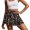 Flower Moon Black, variant on SEANATIVE Tennis Skirts for Women Workout Casual Skort with Built-in Shorts & 2 Pockets Breathable Stretchy Fabric Golf Pickleball Running Wear, XL, Peach Blossom Pink Violet Gradient