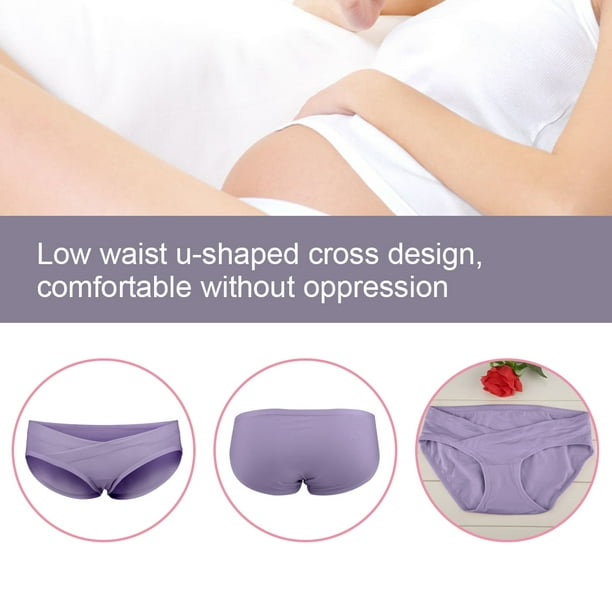 Low Waist Underwear,Breathable Cotton Pregnancy Underwear