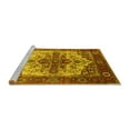 thumbnail image 2 of Ahgly Company Machine Washable Indoor Square Persian Yellow Traditional Area Rugs, 3' Square, 2 of 4