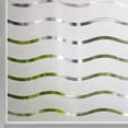 thumbnail image 1 of FanShow Privacy Window Film Frosted Self Adhesive Window Sticker No Static Glue Cling Opaque Glass Film UV Protection Wave Pattern 44.5x200cm, 1 of 5